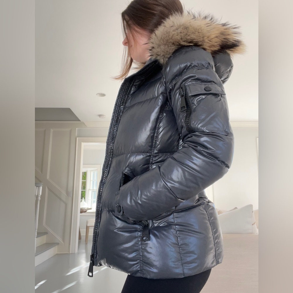 SAM. - Blake Down Jacket with Fur Trim - Picture 3 of 12